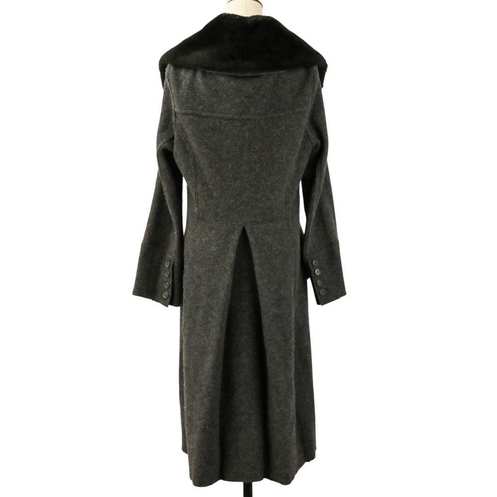 Other Other FOXEY Nutria Fur Wool Silk Cashmere Knit Long Coat Textile Outerwear 37782 DUTY FREE for USA Size ONE SIZE - 4 Thumbnail
