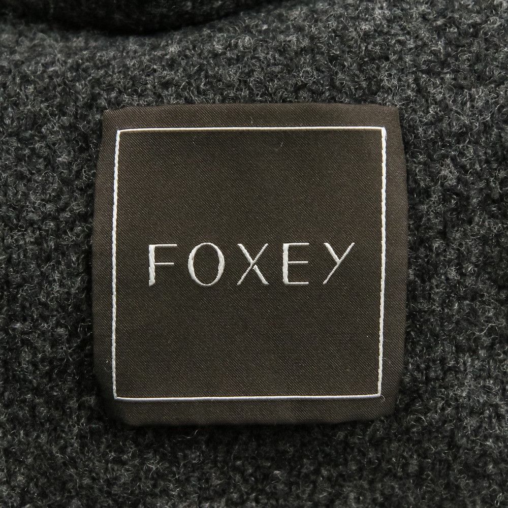 Other Other FOXEY Nutria Fur Wool Silk Cashmere Knit Long Coat Textile Outerwear 37782 DUTY FREE for USA Size ONE SIZE - 6 Thumbnail