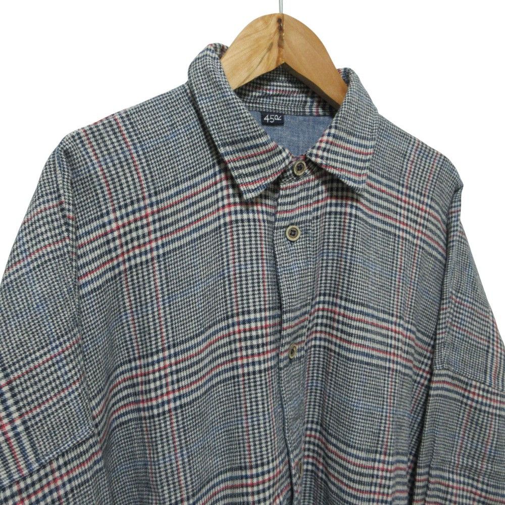 Other 45 45R Double Weave Check Shirt Textile Tops 71030273 DUTY FREE for USA Size ONE SIZE - 4 Thumbnail
