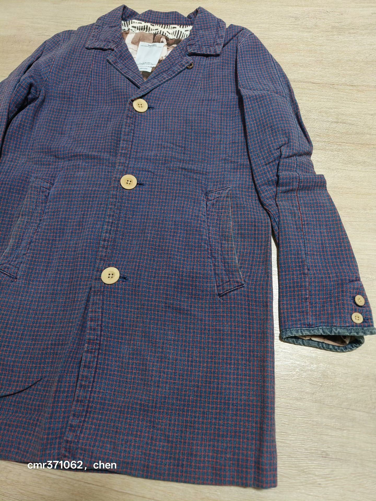 Visvim visvim 15ss Mies Coat Indigo Check Size US S / EU 44-46 / 1 - 4 Thumbnail