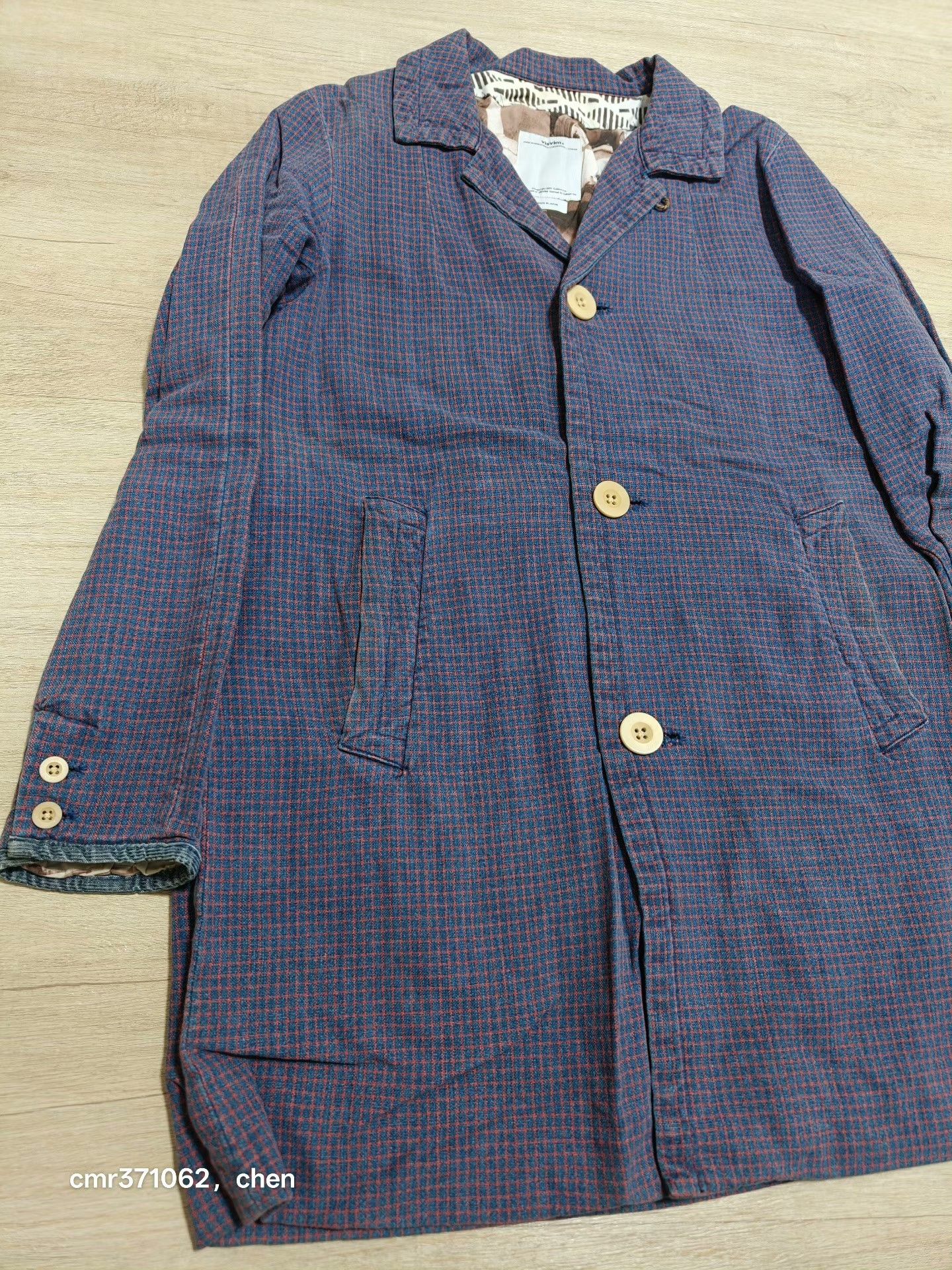 Visvim visvim 15ss Mies Coat Indigo Check Size US S / EU 44-46 / 1 - 3 Thumbnail