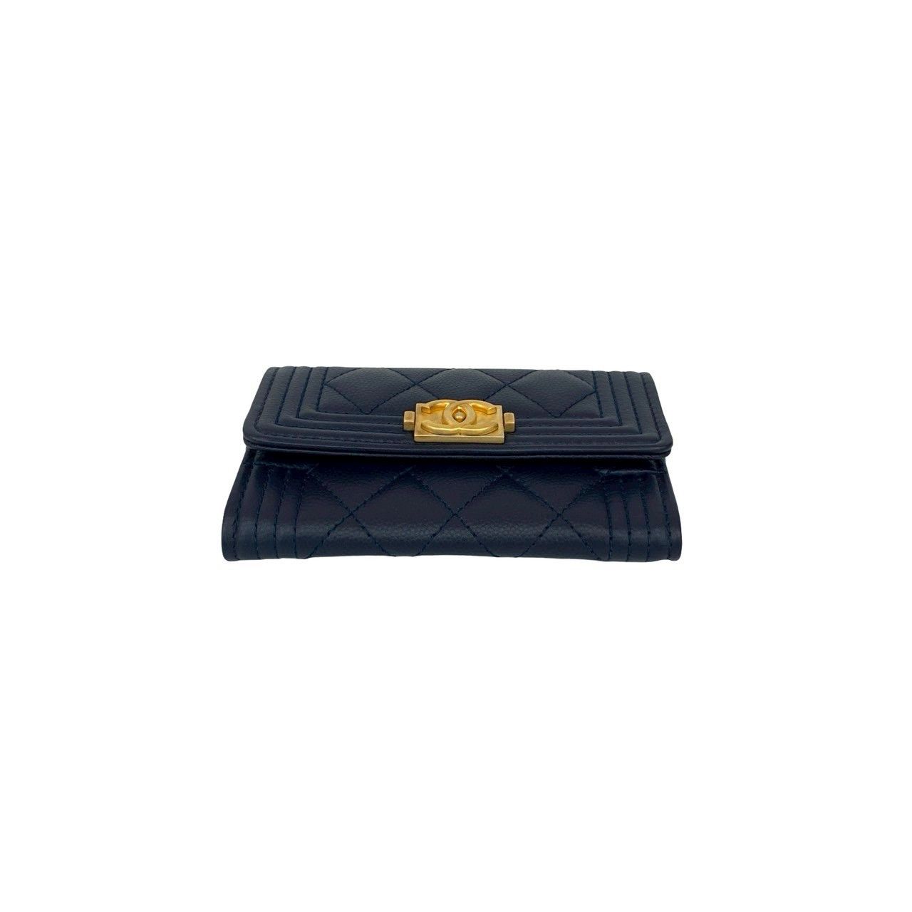 Chanel Chanel CHANEL Boy Chanel Caviar Card Case Leather Card Case DUTY FREE for USA Size ONE SIZE - 7 Thumbnail