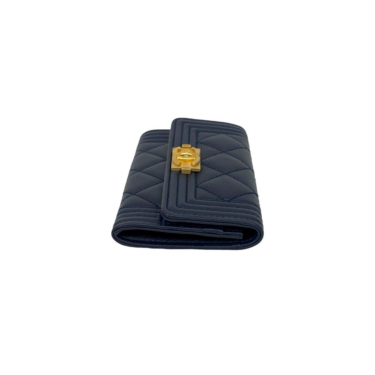 Chanel Chanel CHANEL Boy Chanel Caviar Card Case Leather Card Case DUTY FREE for USA Size ONE SIZE - 6 Thumbnail
