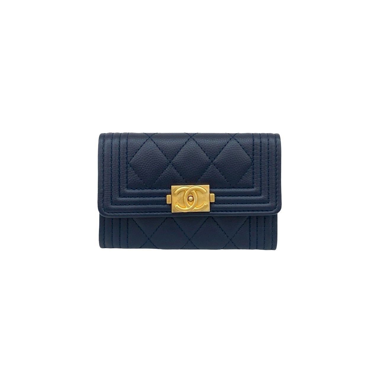 Chanel Chanel CHANEL Boy Chanel Caviar Card Case Leather Card Case DUTY FREE for USA Size ONE SIZE - 2 Thumbnail