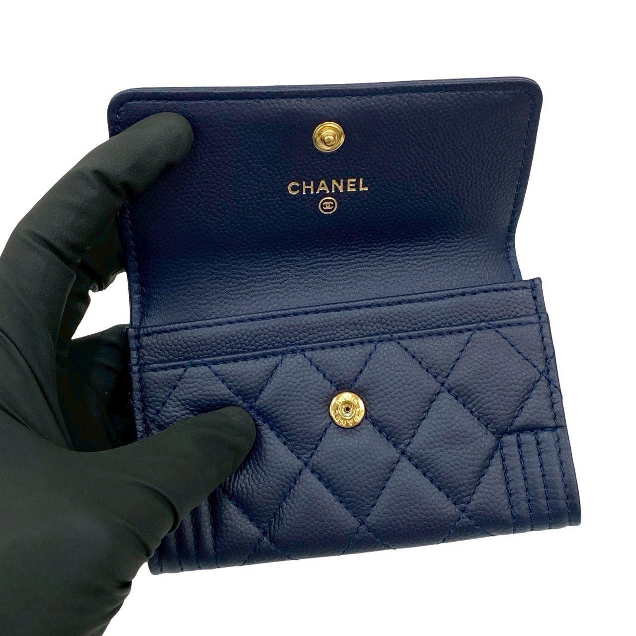 Chanel Chanel CHANEL Boy Chanel Caviar Card Case Leather Card Case DUTY FREE for USA Size ONE SIZE - 8 Thumbnail