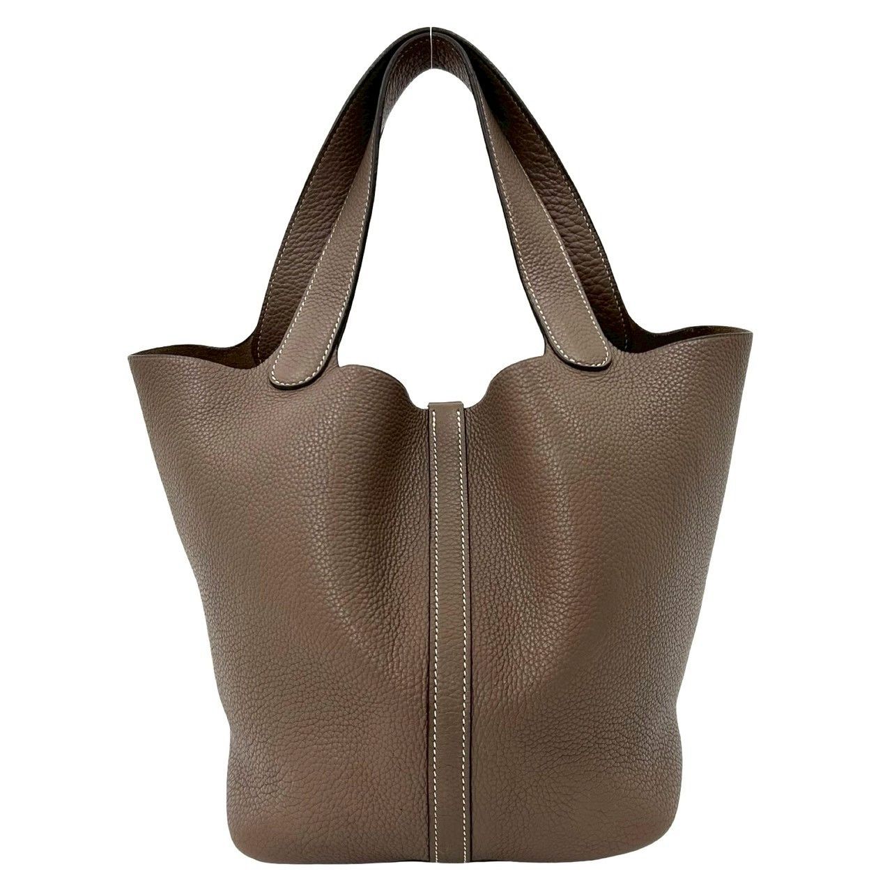 Hermes Hermes Hermes Picotin Lock MM Taurillon Clemence Handbag Leather Handbag Stamp L (2008) DUTY FREE for USA Size ONE SIZE - 4 Thumbnail