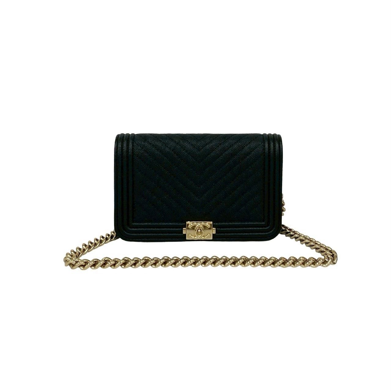Chanel Chanel CHANEL Boy Chanel Caviar Skin Shoulder Bag Leather Shoulder Bag DUTY FREE for USA Size ONE SIZE - 2 Thumbnail