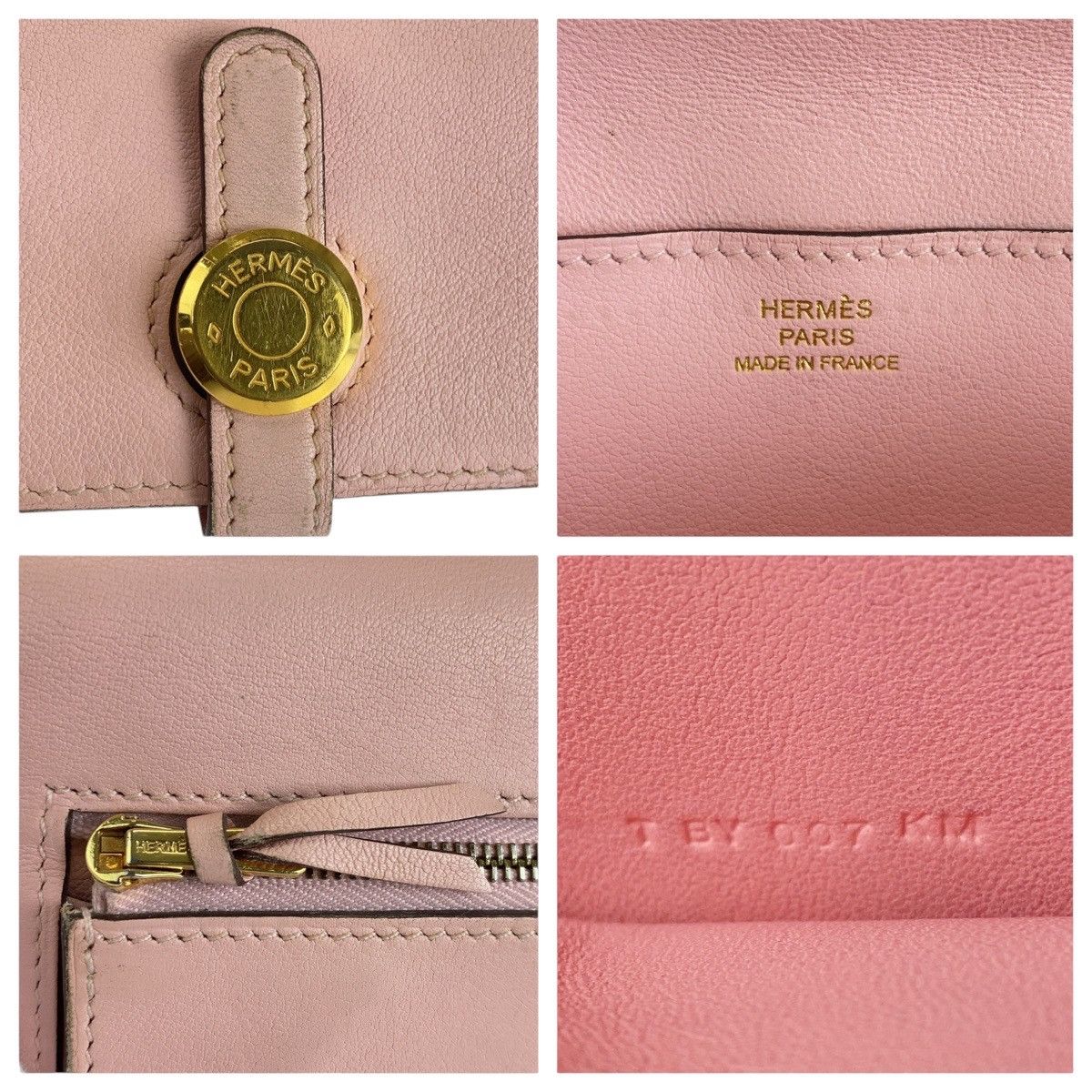 Hermes Hermès Dogon Long Veau Swift Long Wallet Leather Long Wallet Stamp T DUTY FREE for USA
