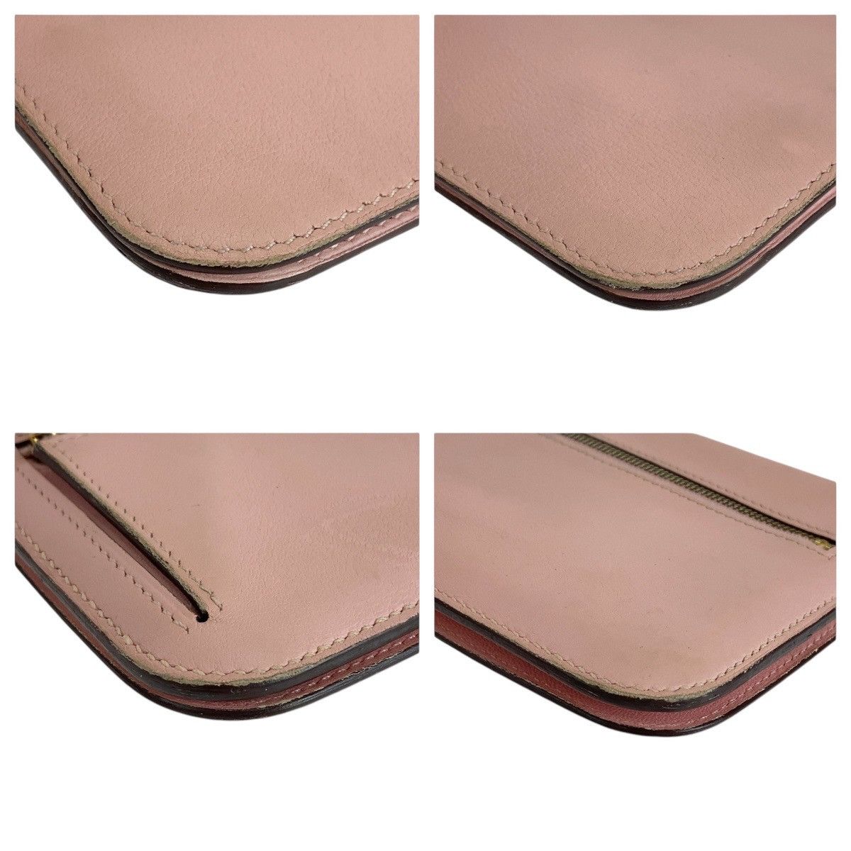 Hermes Hermès Dogon Long Veau Swift Long Wallet Leather Long Wallet Stamp T DUTY FREE for USA