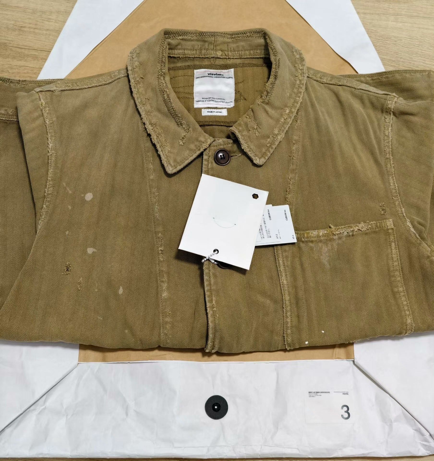 Visvim VISVIM 18SS BENNY JKT CRASH HERRINGBONE Size US L / EU 52-54 / 3 - 9 Thumbnail