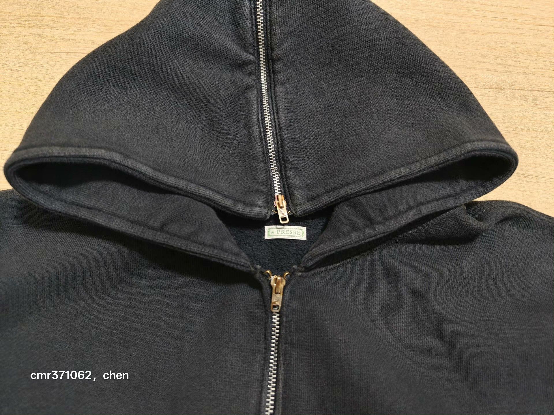 A.PRESSE A.PRESSE VINTAGE SAILOR HOOD HALF ZIP Size US L / EU 52-54 / 3 - 3 Thumbnail