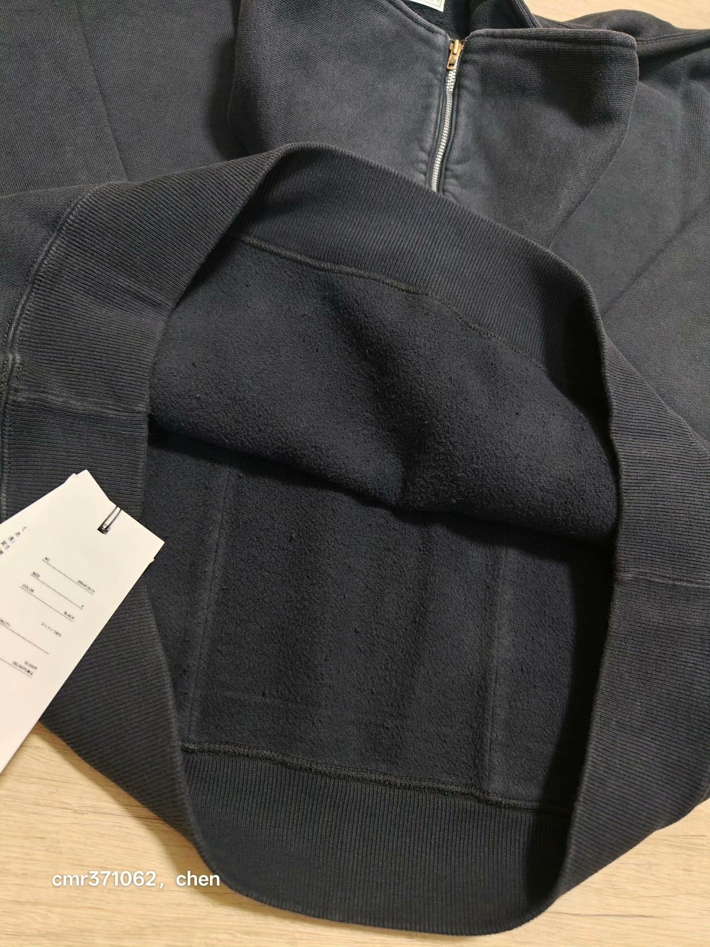 A.PRESSE A.PRESSE VINTAGE SAILOR HOOD HALF ZIP Size US L / EU 52-54 / 3 - 7 Thumbnail