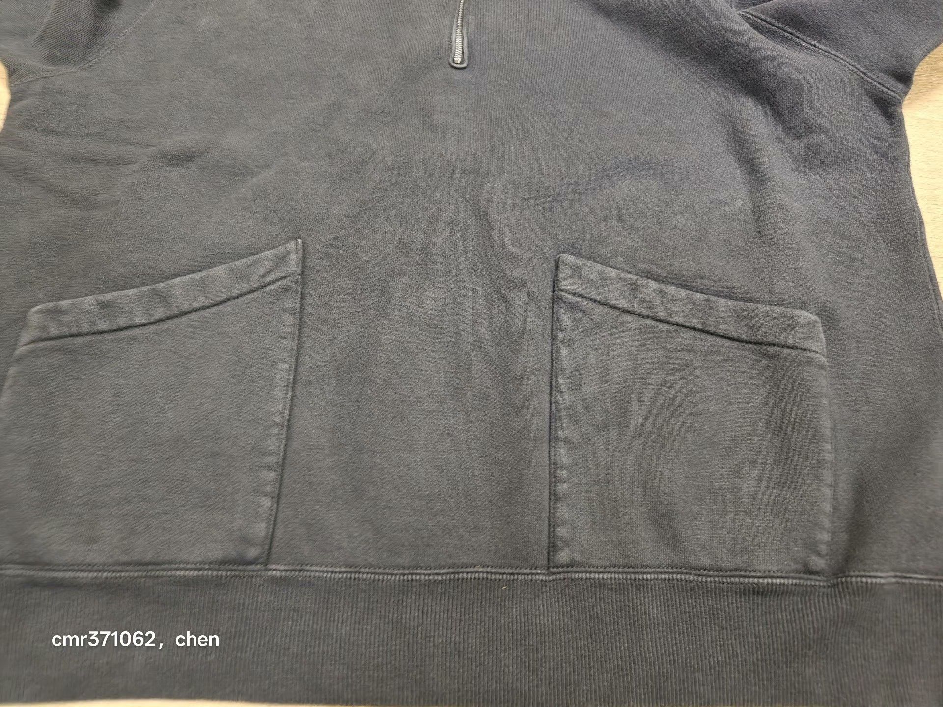 A.PRESSE A.PRESSE VINTAGE SAILOR HOOD HALF ZIP Size US L / EU 52-54 / 3 - 8 Thumbnail