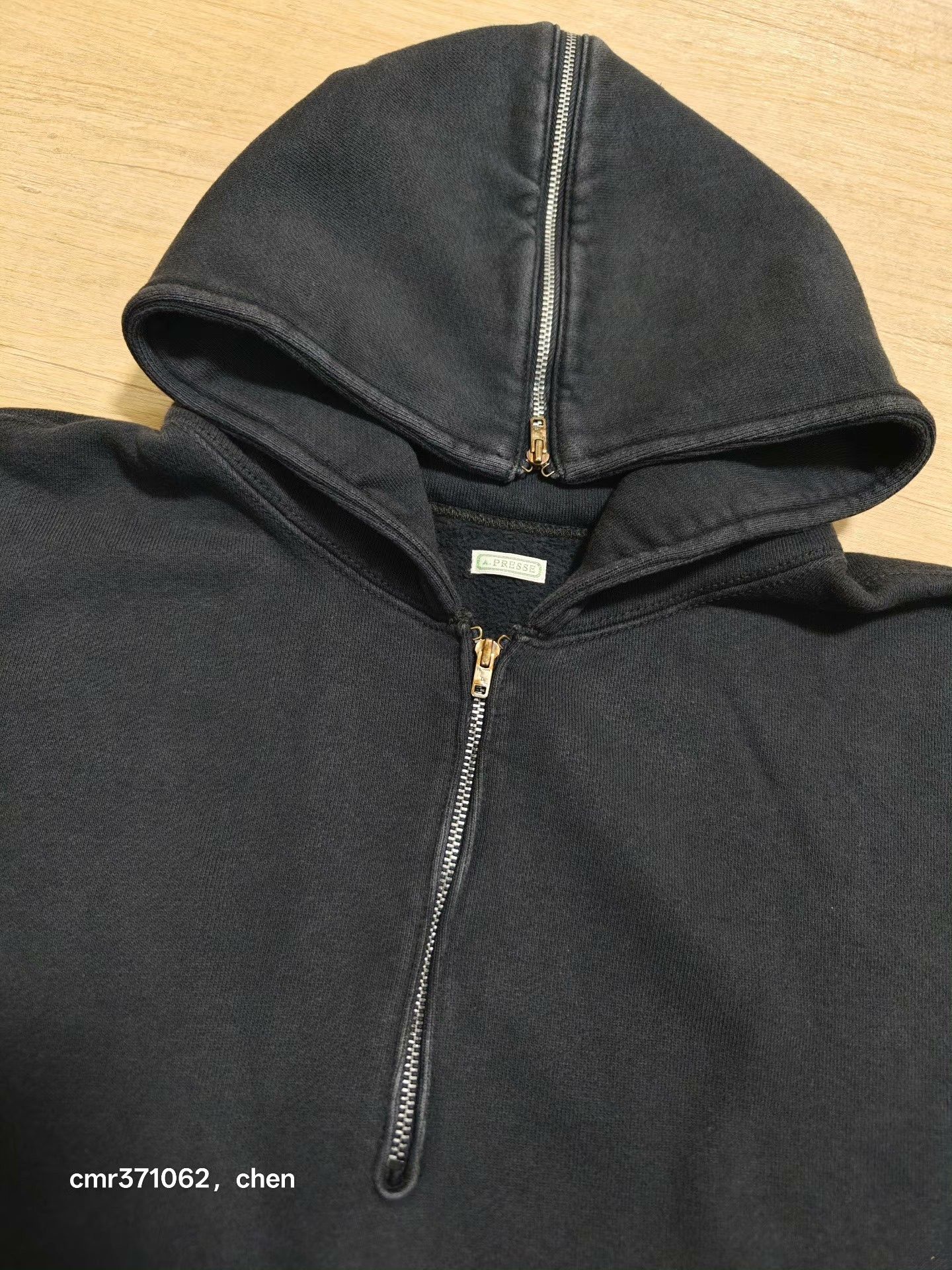 A.PRESSE A.PRESSE VINTAGE SAILOR HOOD HALF ZIP Size US L / EU 52-54 / 3 - 2 Thumbnail