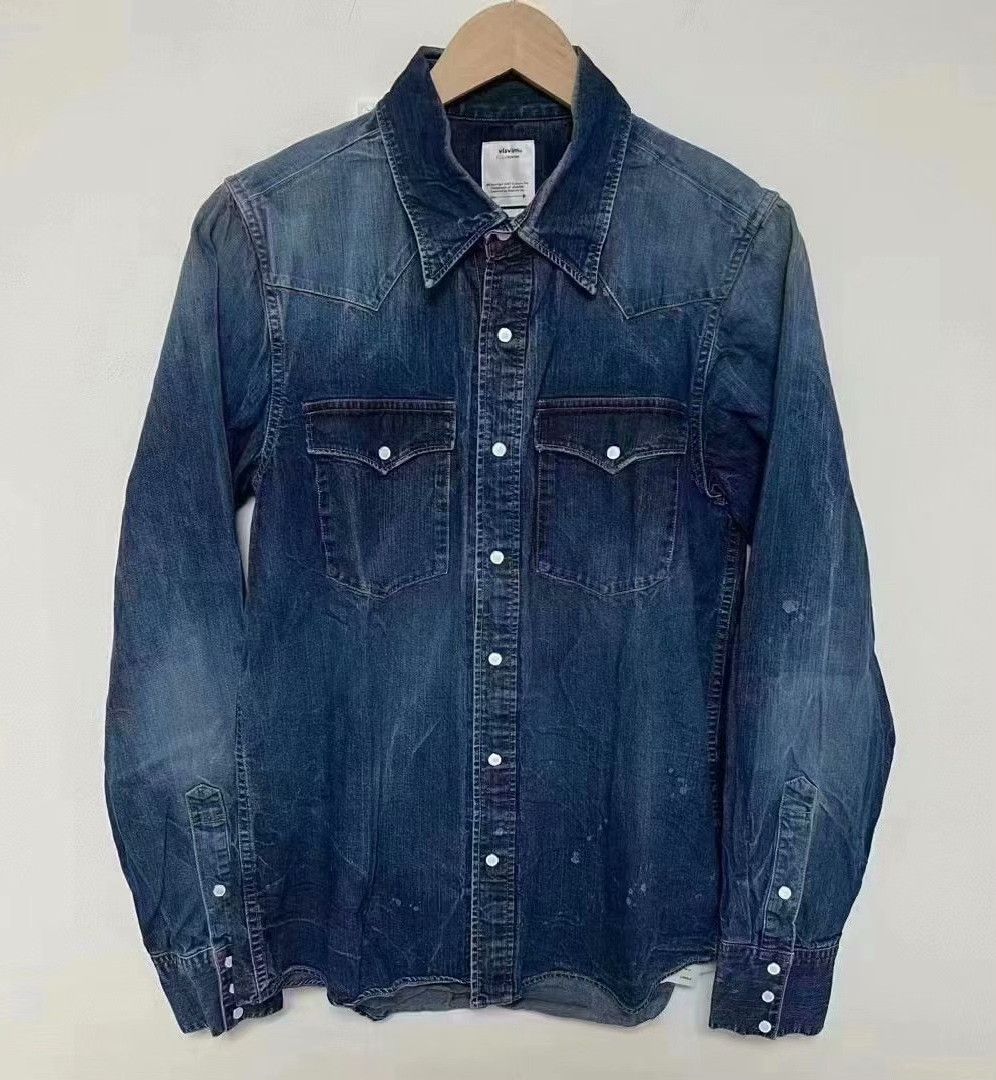 Visvim visvim 19AW Bandito Dry Denim Shirt Size US XL / EU 56 / 4 - 9 Thumbnail