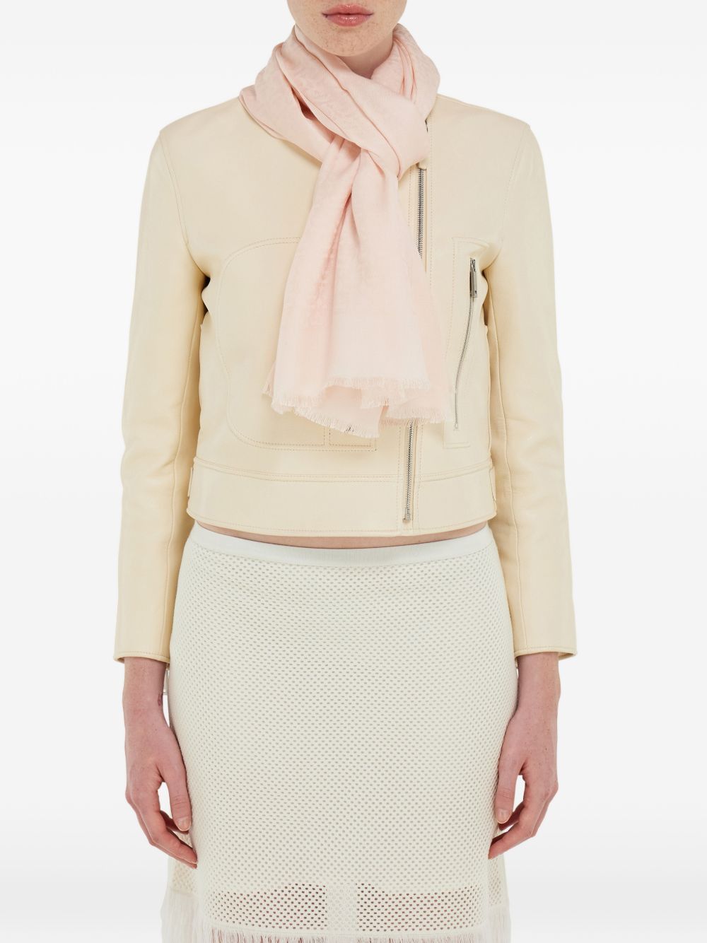 Salvatore Ferragamo GANCINI SILK AND WOOL STOLE Size ONE SIZE - 3 Thumbnail