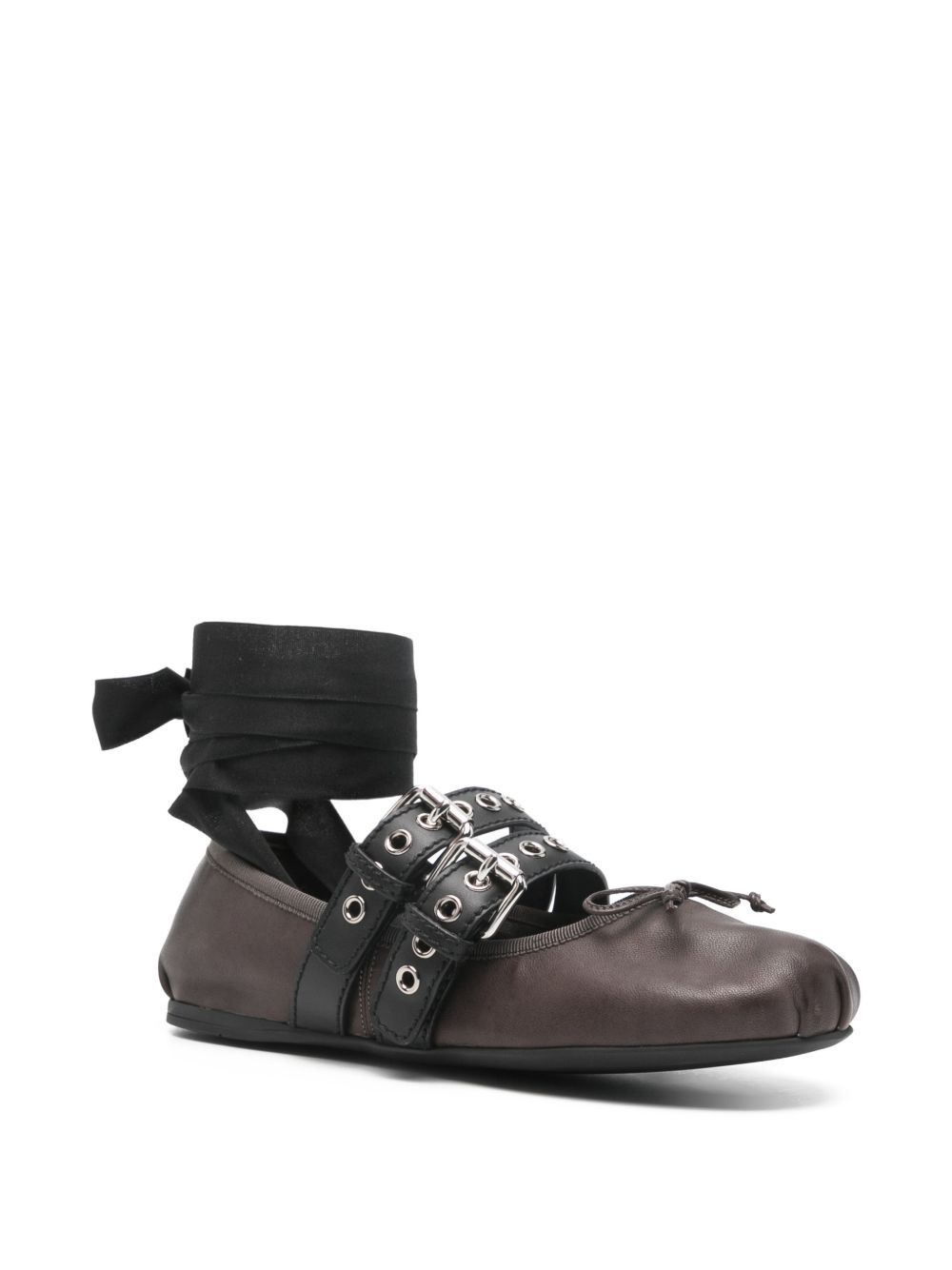 Miu Miu LEATHER BALLETS Size US 7 / IT 37 - 3 Thumbnail