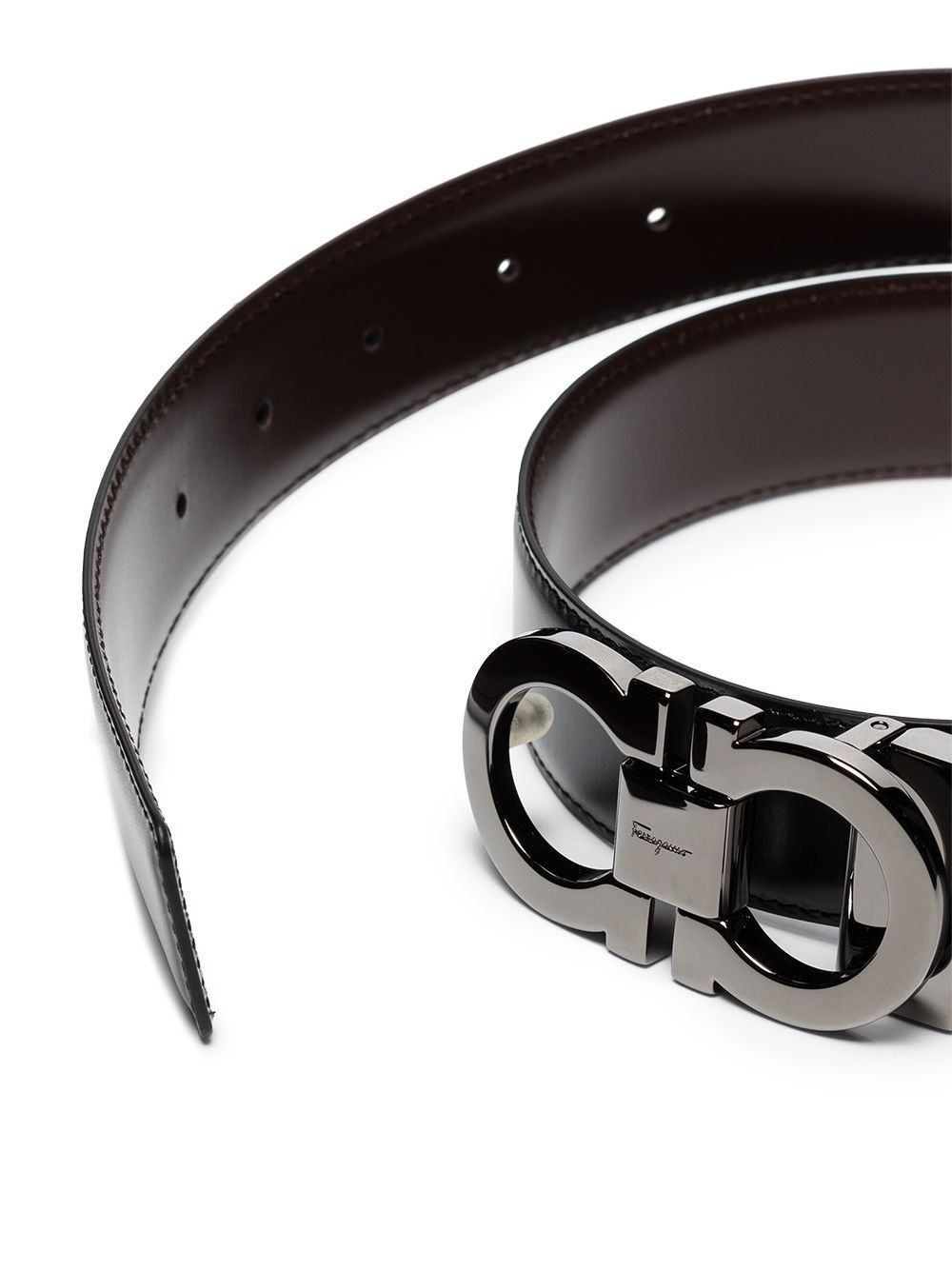 Salvatore Ferragamo GANCINI LEATHER BELT Size ONE SIZE - 3 Thumbnail