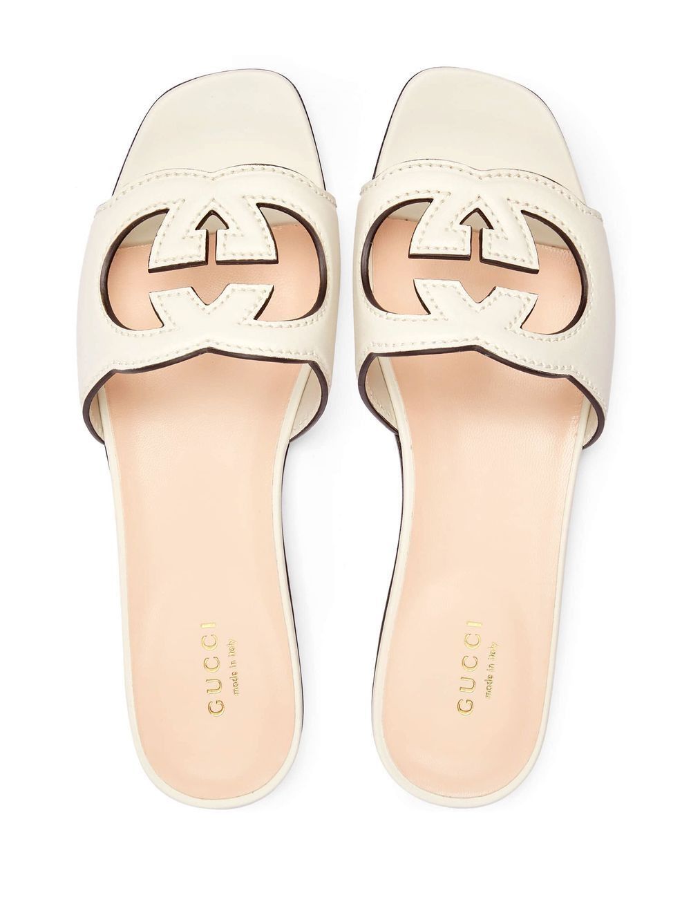 Gucci GUCCI CUT LEATHER FLAT SANDALS Size US 9.5 / IT 39.5 - 3 Thumbnail