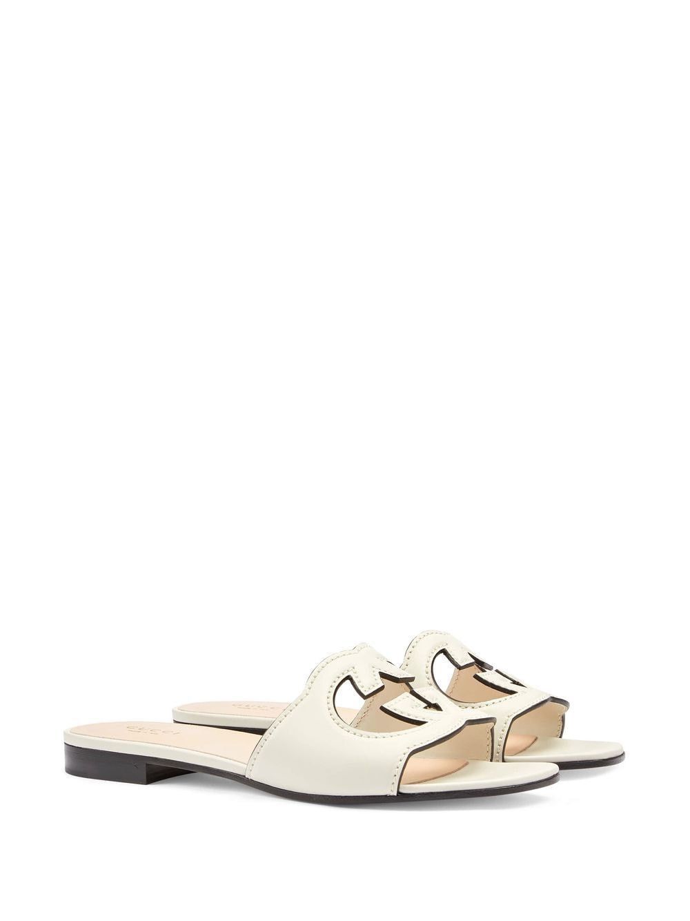 Gucci GUCCI CUT LEATHER FLAT SANDALS Size US 9.5 / IT 39.5 - 5 Thumbnail