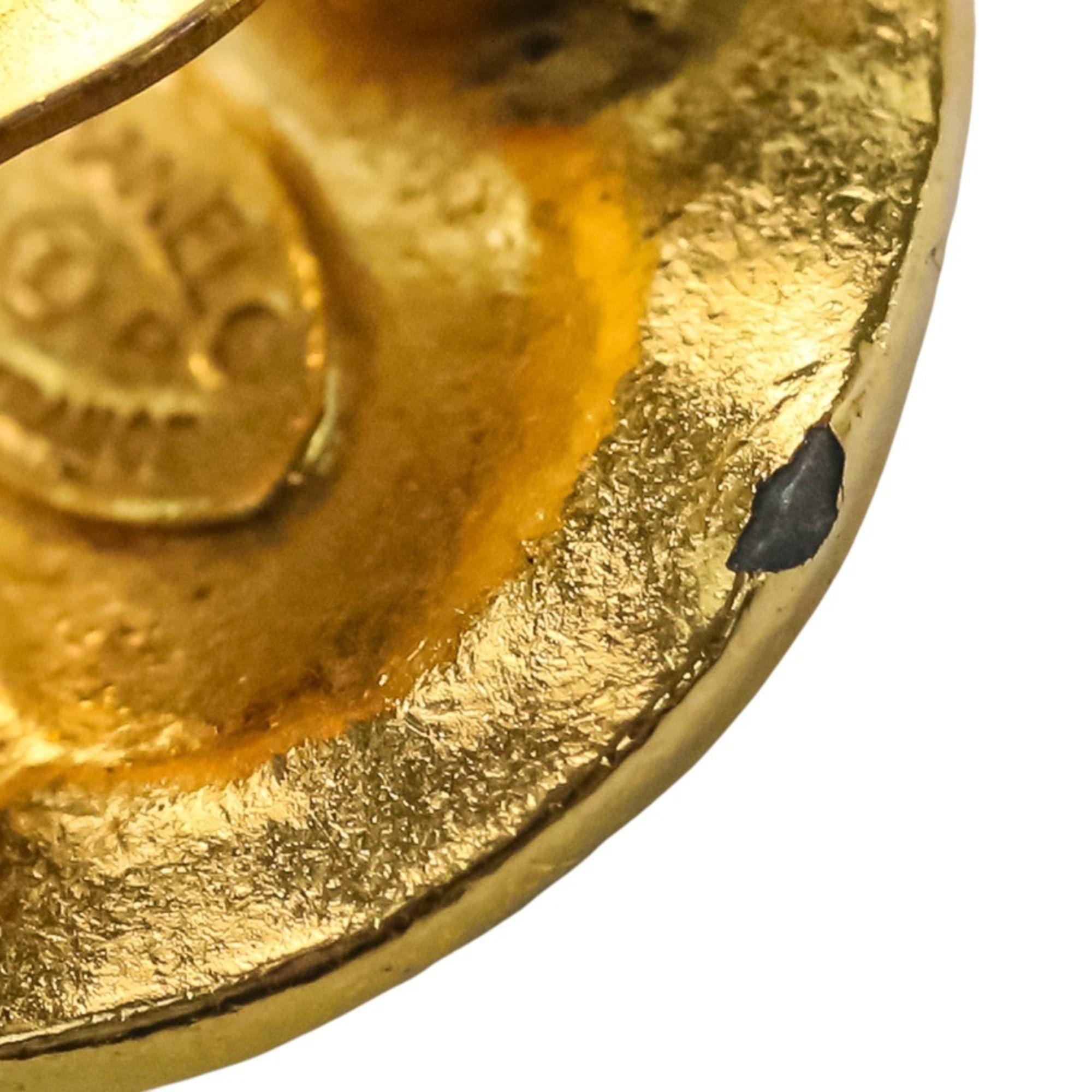 Chanel 96P CHANEL Coco Mark Circle Earrings, Gold, Women's Size ONE SIZE - 13 Thumbnail