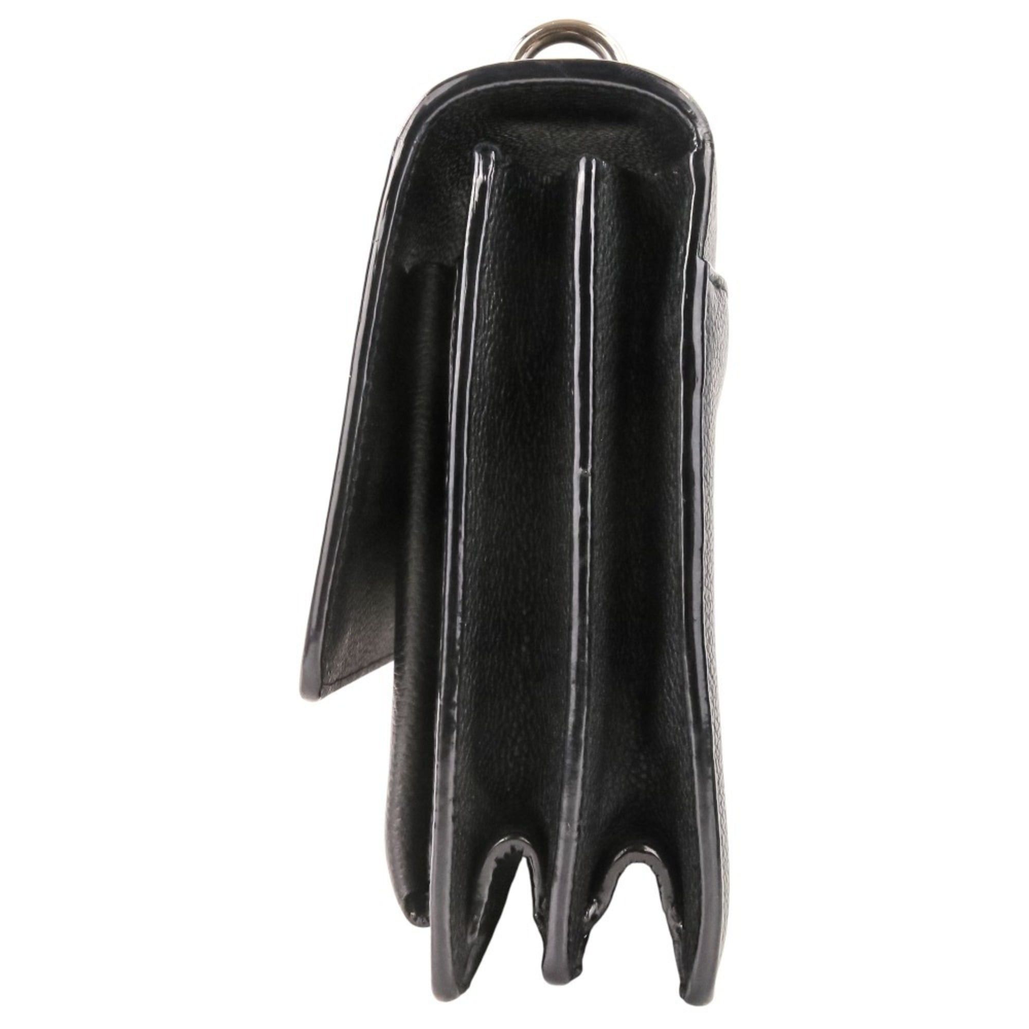 Yves Saint Laurent Yves Saint Laurent SAINT LAURENT PARIS Sunset Cassandra Flap Leather Shoulder Bag in Black for Women Size ONE SIZE - 3 Thumbnail