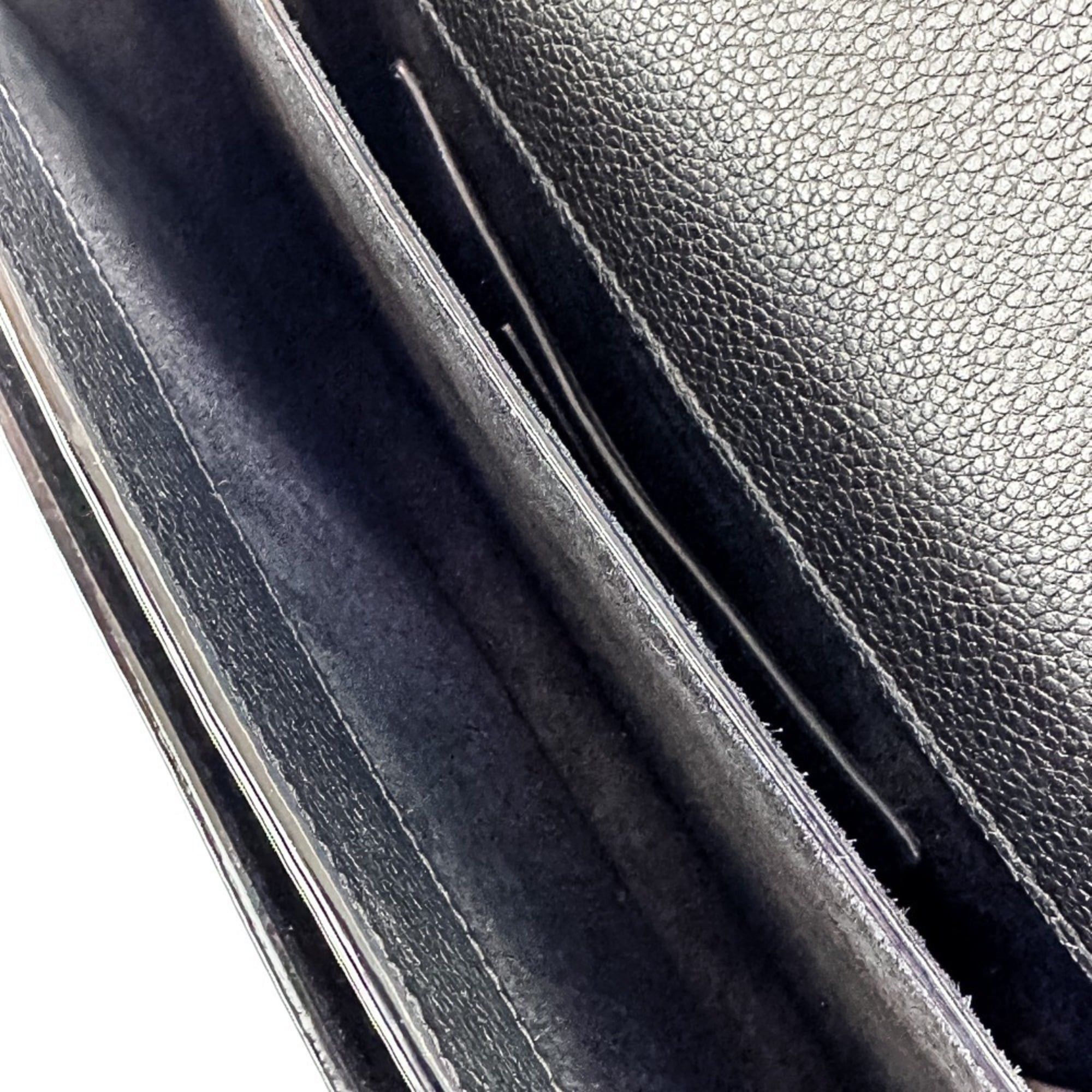 Yves Saint Laurent Yves Saint Laurent SAINT LAURENT PARIS Sunset Cassandra Flap Leather Shoulder Bag in Black for Women Size ONE SIZE - 6 Thumbnail