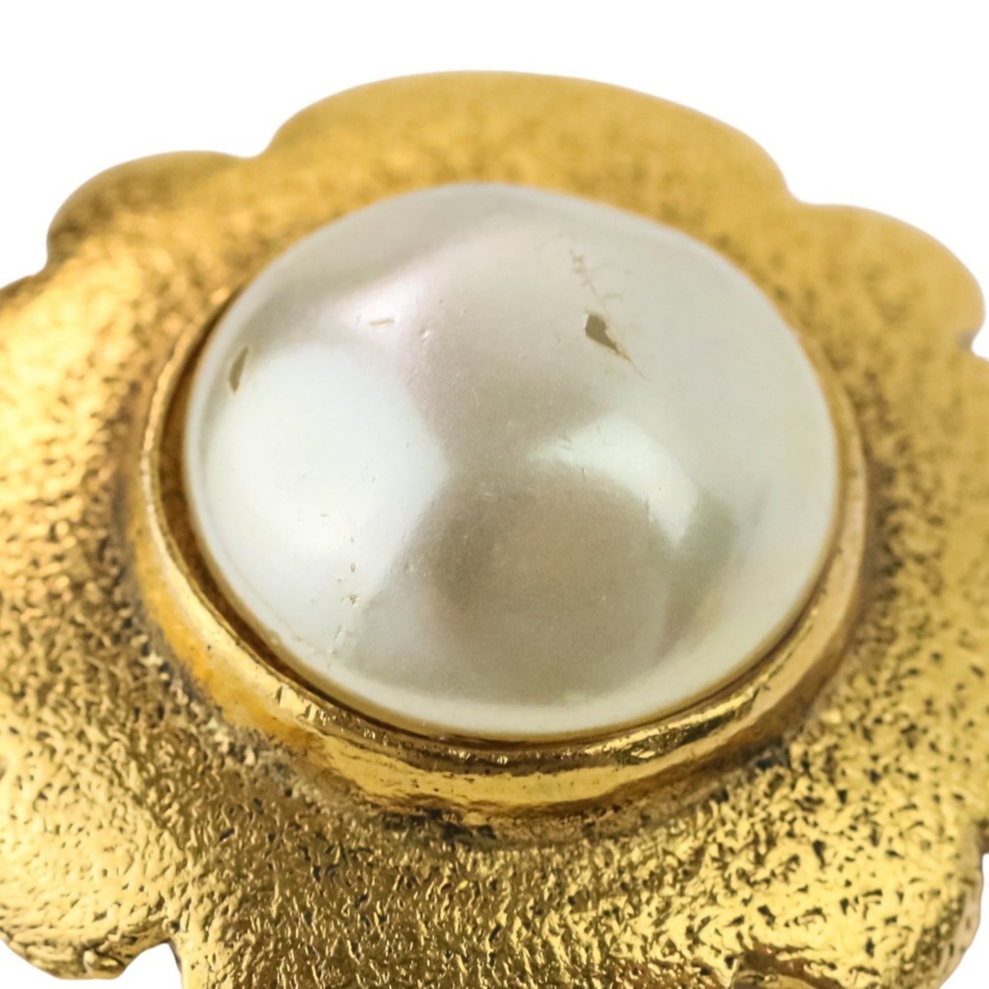 Chanel CHANEL Vintage Faux Pearl Earrings, Gold, Women's Size ONE SIZE - 14 Thumbnail