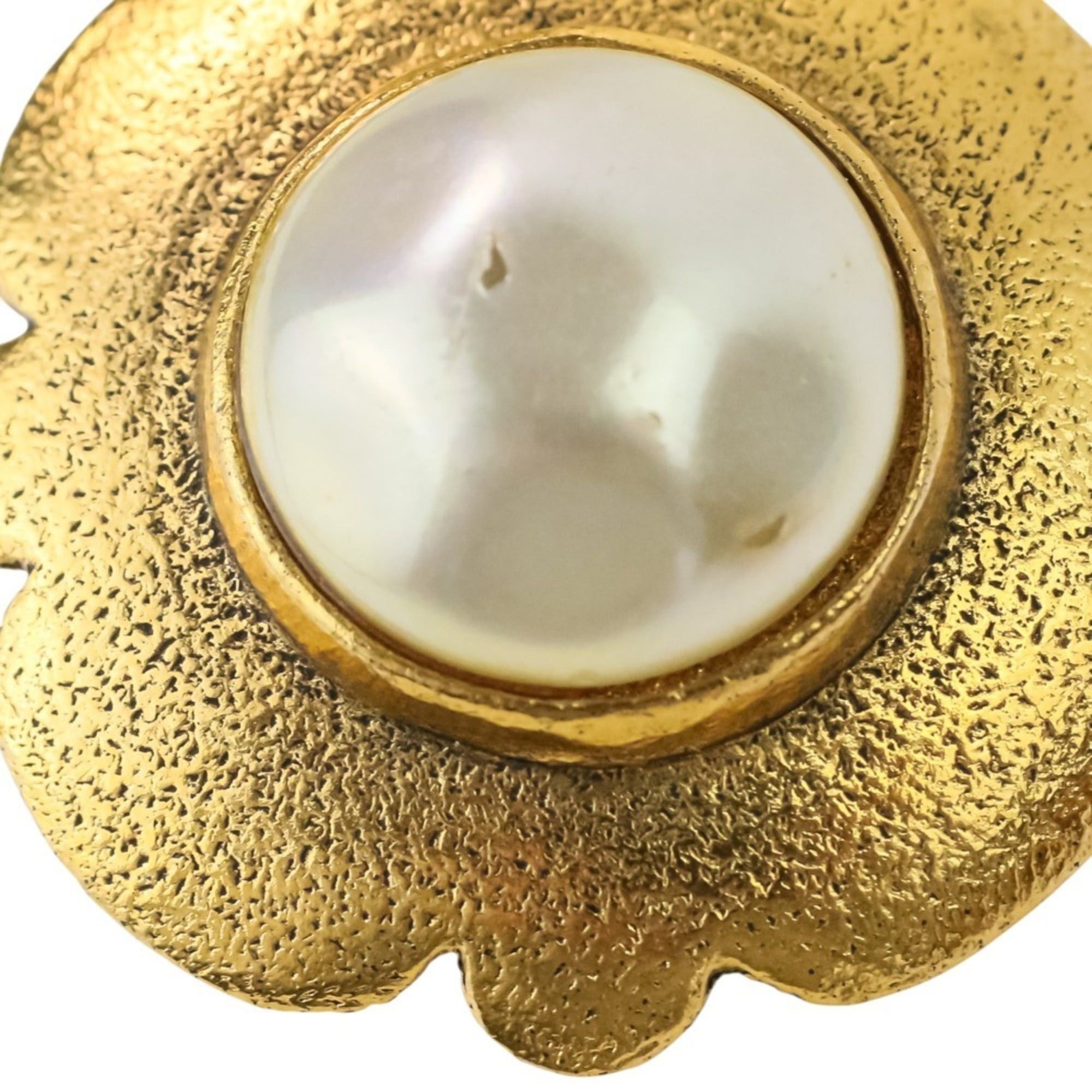 Chanel CHANEL Vintage Faux Pearl Earrings, Gold, Women's Size ONE SIZE - 12 Thumbnail