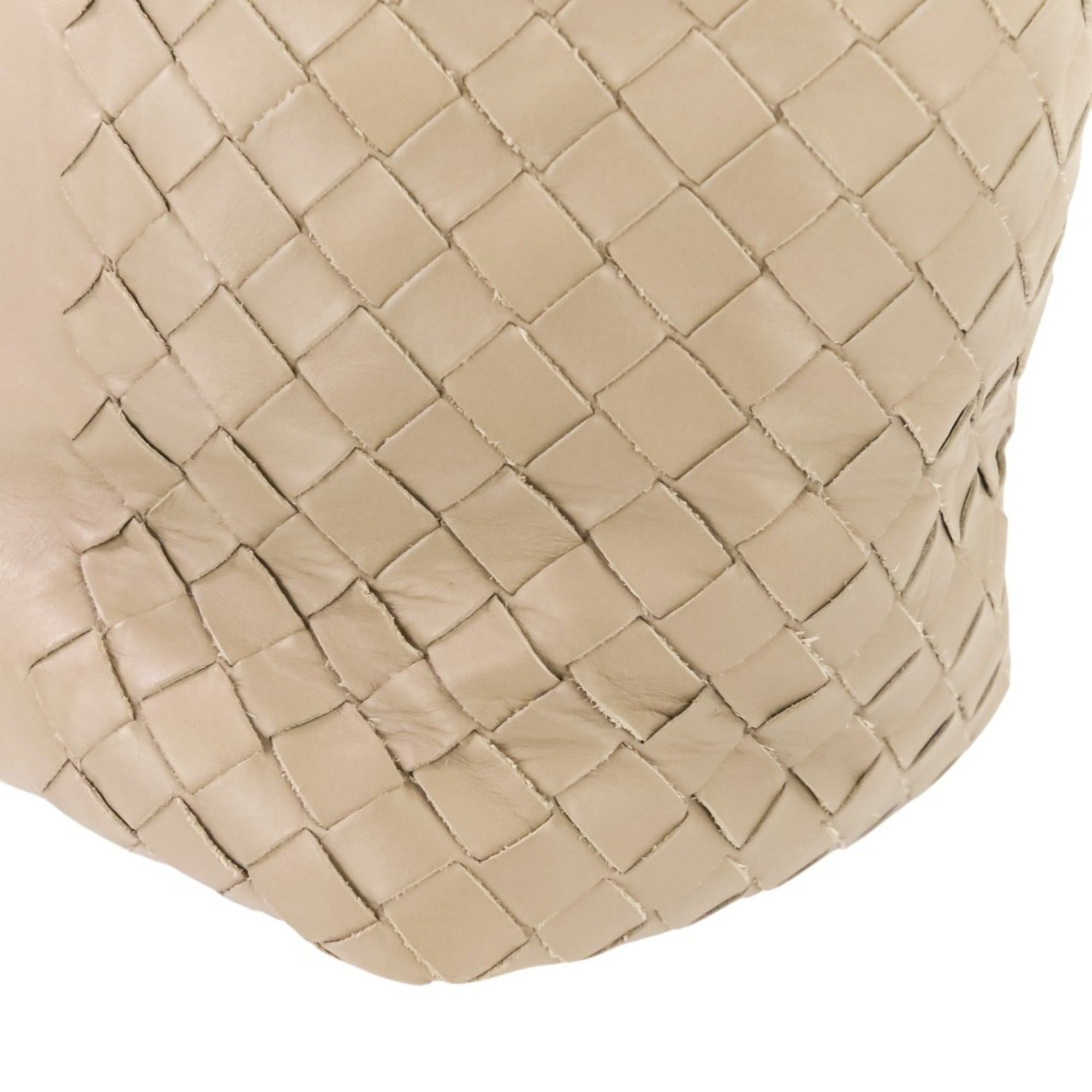 Bottega Veneta BOTTEGA VENETA Side Intrecciato Leather Tote Bag in Greige for Men and Women Size ONE SIZE - 15 Thumbnail