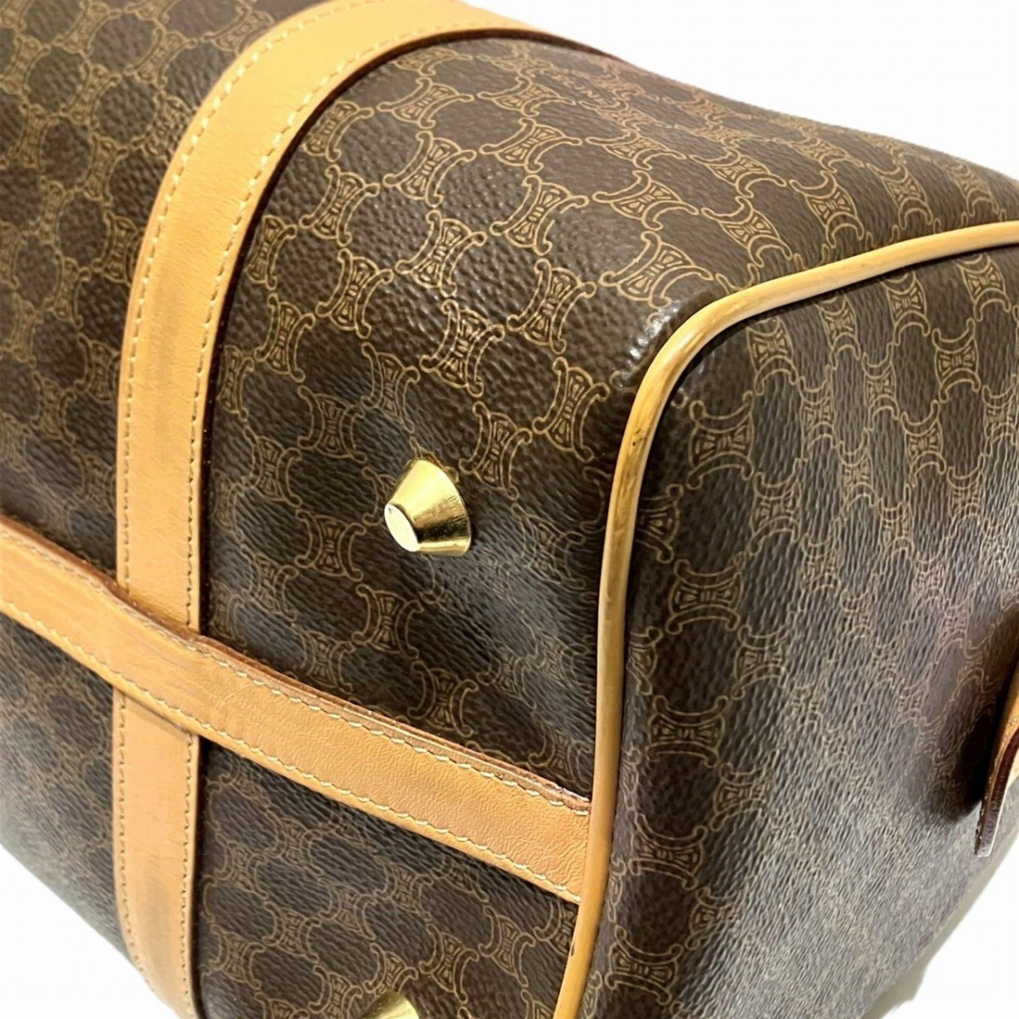 Celine Celine Boston Bag in Macadam Leather - Free Shipping Size ONE SIZE - 6 Thumbnail