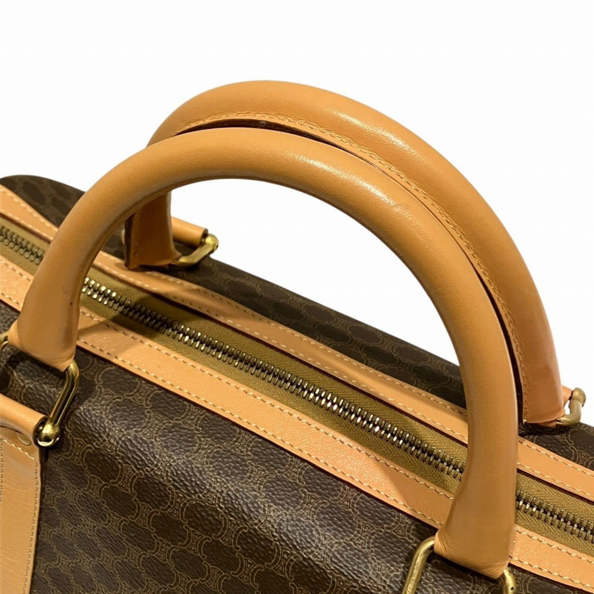 Celine Celine Boston Bag in Macadam Leather - Free Shipping Size ONE SIZE - 9 Thumbnail