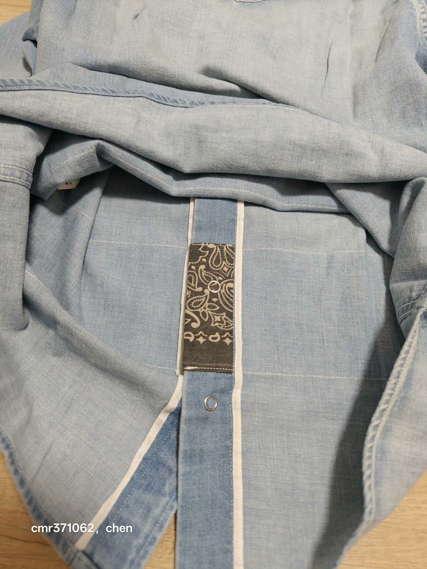 Visvim visvim 18SS Bandana Border Denim Shirt Size US S / EU 44-46 / 1 - 6 Thumbnail