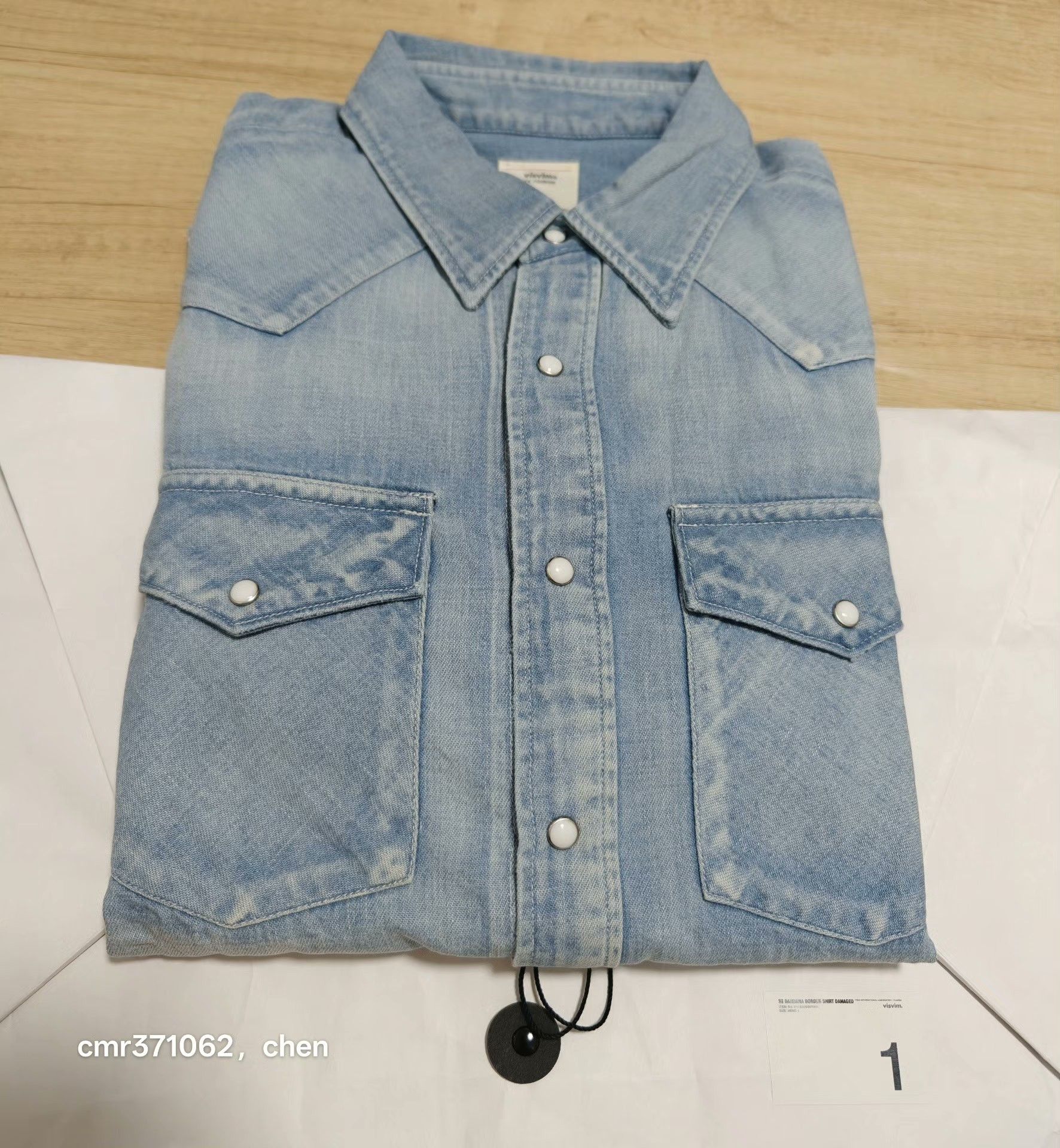 Visvim visvim 18SS Bandana Border Denim Shirt Size US S / EU 44-46 / 1 - 7 Thumbnail