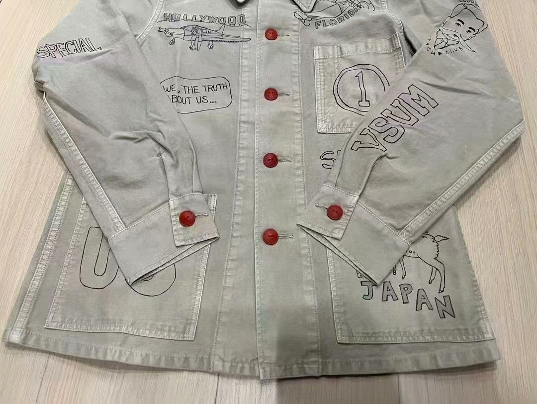 Visvim visvim 15AW Travail Coverall Sketches Size US 26 / EU 42 - 3 Thumbnail