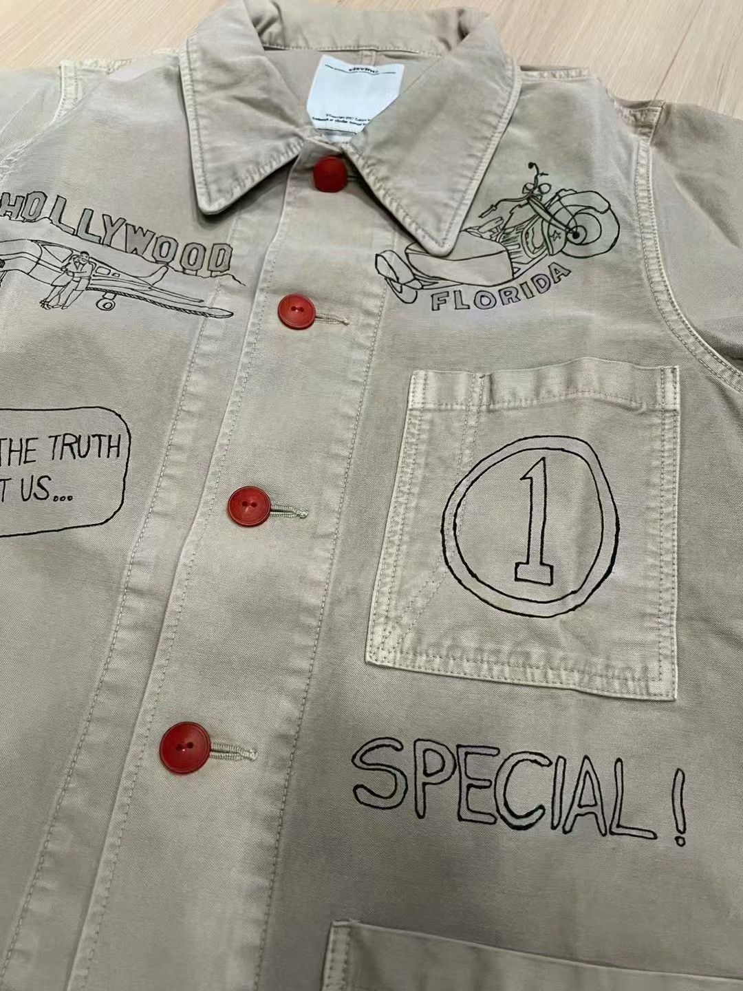 Visvim visvim 15AW Travail Coverall Sketches Size US 26 / EU 42 - 6 Thumbnail