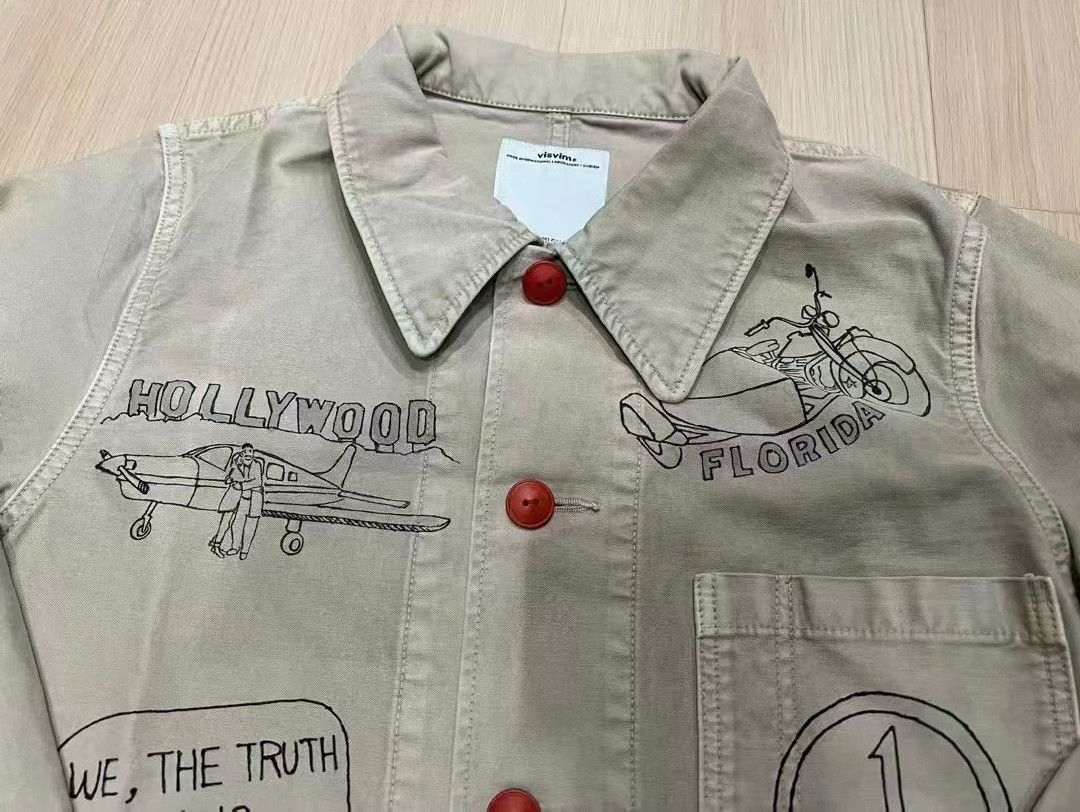 Visvim visvim 15AW Travail Coverall Sketches Size US 26 / EU 42 - 2 Thumbnail