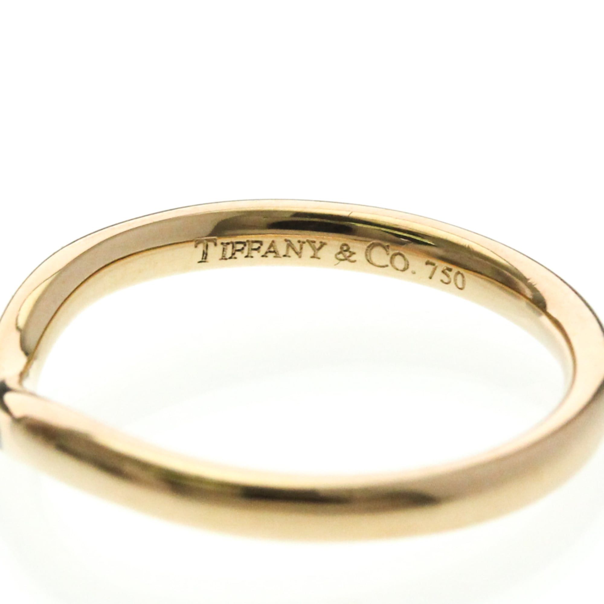 Tiffany & Co. Tiffany Curved Band Ring With 3 Diamonds Pink Gold (18K) Fashion Diamond Band Ring Pink Gold Size ONE SIZE - 6 Thumbnail