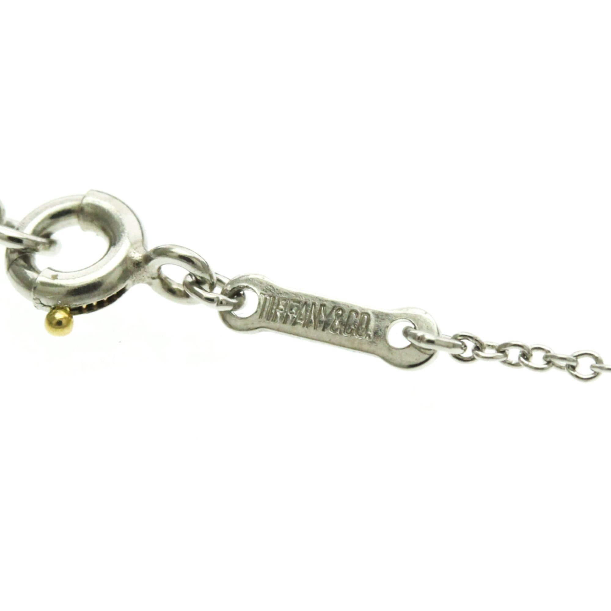 Tiffany & Co. Tiffany Open Heart Platinum No Stone Men,Women Fashion Pendant Necklace (Silver) Size ONE SIZE - 11 Thumbnail