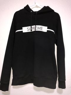 Supreme chest twill hotsell tape hooded sweatshirt