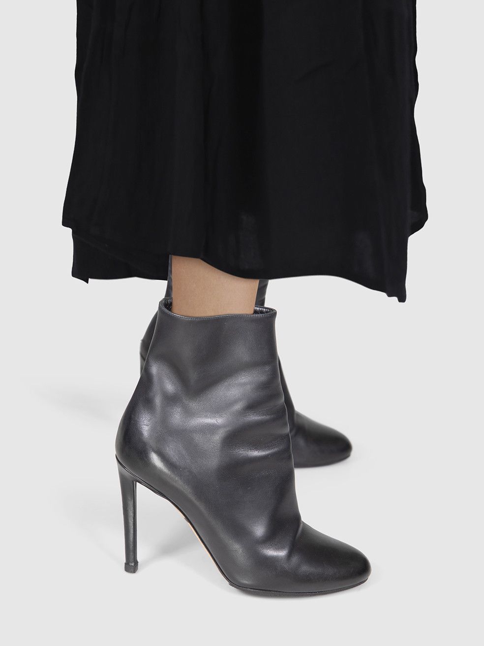 Dior Black Leather Zip Ankle Boots Size US 6.5 / IT 36.5 - 2 Thumbnail