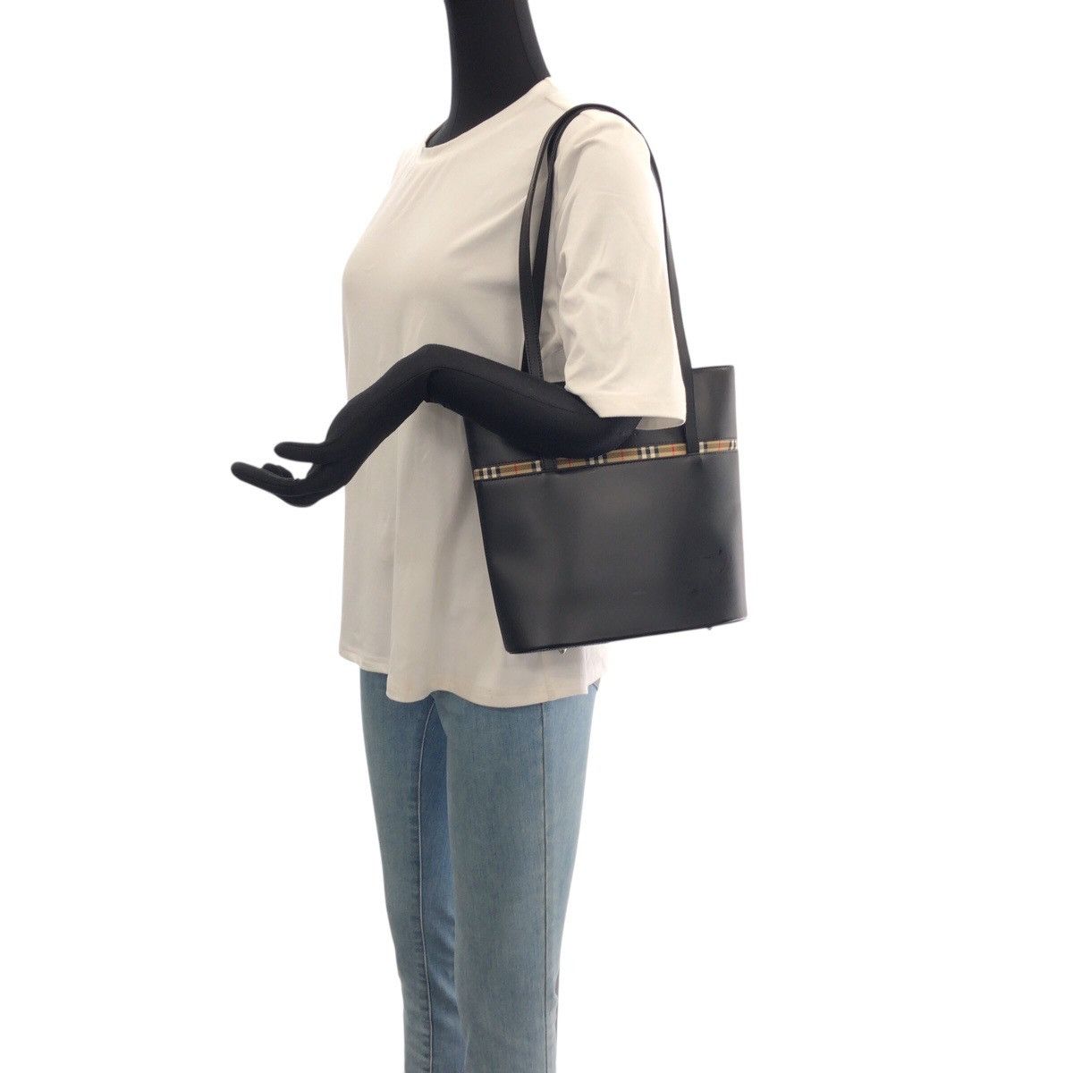 Burberry Burberry Burberry Medium Check Leather 2way Bag Leather Shoulder Bag DUTY FREE for USA Size ONE SIZE - 7 Thumbnail