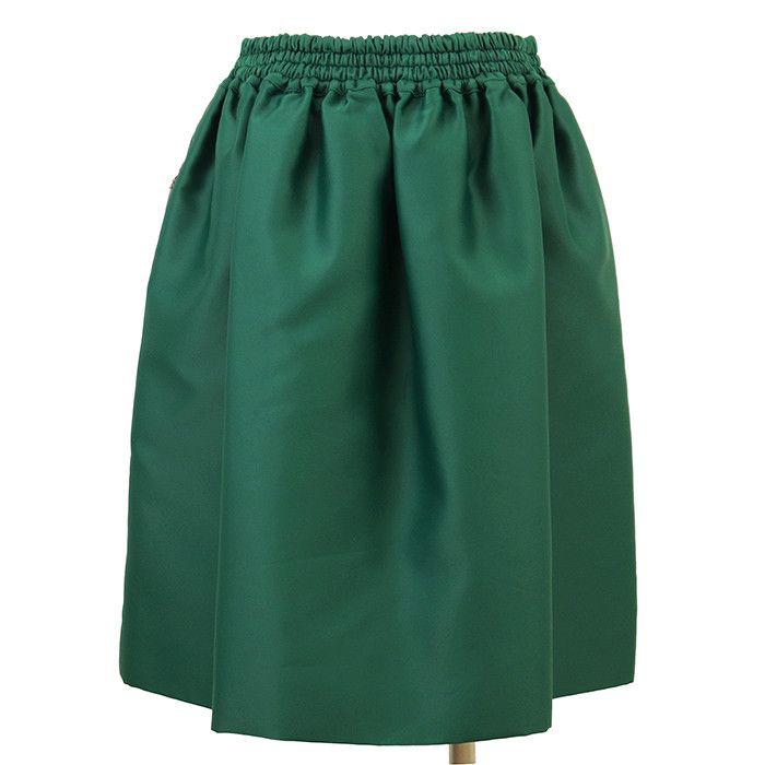 Louis Vuitton Louis Vuitton Louis Vuitton V Logo Patch & Embroidery Technical Jersey Silk Blend Skirt Textile Skirts DUTY FREE for USA Size ONE SIZE - 7 Thumbnail