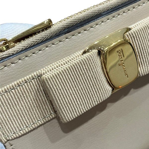Salvatore Ferragamo Salvatore Ferragamo Salvatore Ferragamo Vara Bow Calf Leather Compact Wallet Leather Short Wallet JP-22-E009 DUTY FREE for USA Size ONE SIZE - 9 Thumbnail