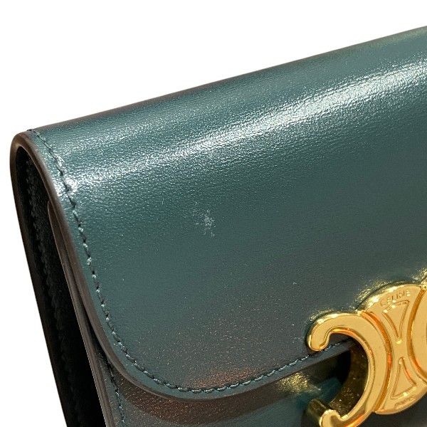 Celine Celine Celine Triomphe Small Flap Calf Leather Wallet Leather Short Wallet 10D783DPU31AN DUTY FREE for USA Size ONE SIZE - 5 Thumbnail