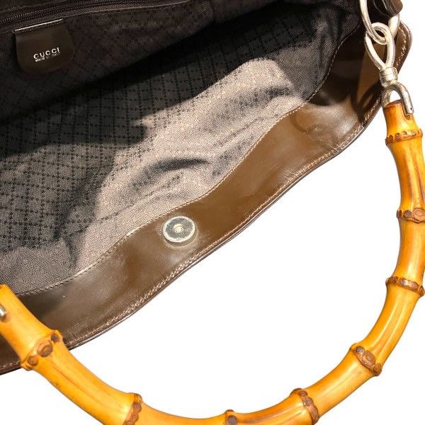 Gucci Gucci Gucci Bamboo Leather 2way Bag Leather Shoulder Bag 001285215775 DUTY FREE for USA Size ONE SIZE - 8 Thumbnail