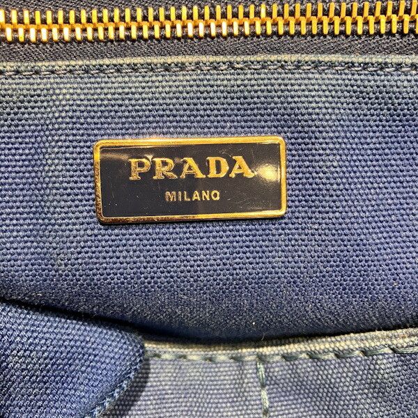 Prada Prada Prada Canapa Canvas Tote Bag Textile Tote Bag BN1872 DUTY FREE for USA Size ONE SIZE - 4 Thumbnail