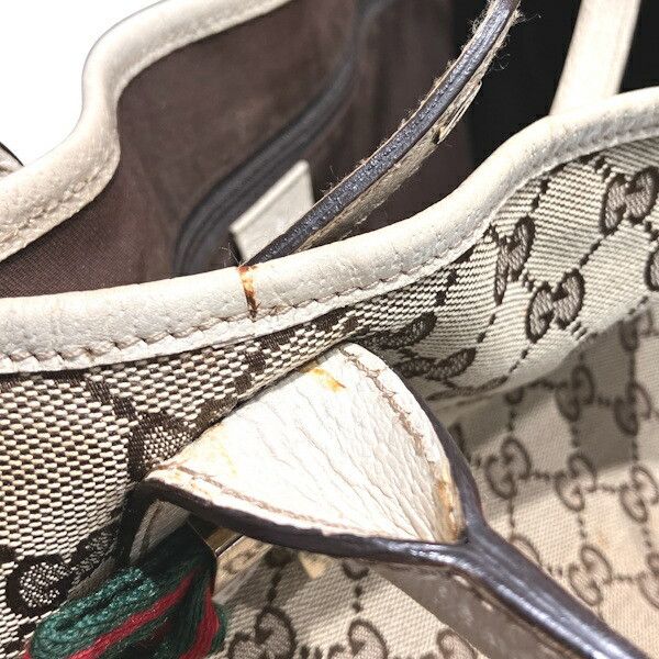 Gucci Gucci Gucci Princy GG Canvas Tote Bag Textile Tote Bag 163805 DUTY FREE for USA Size ONE SIZE - 7 Thumbnail
