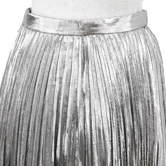 Celine Celine Celine Metallic Fiber Pleated Skirt Textile Skirts DUTY FREE for USA Size ONE SIZE - 7 Thumbnail