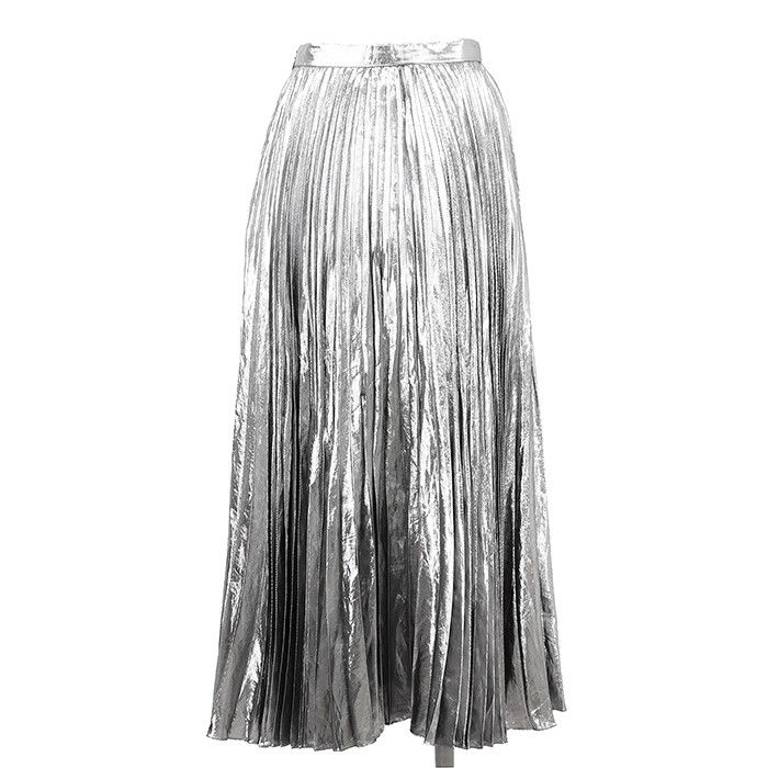 Celine Celine Celine Metallic Fiber Pleated Skirt Textile Skirts DUTY FREE for USA Size ONE SIZE - 6 Thumbnail